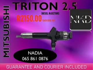 Mitsubishi Triton 2.5 Diesel Injectors For Sale On Exchange Or To Recon With Warranty