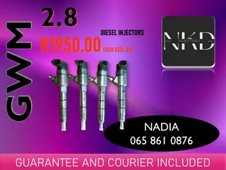 Gwm 2.8 Diesel Injectors For Sale On Exchange With 6 Months Warranty