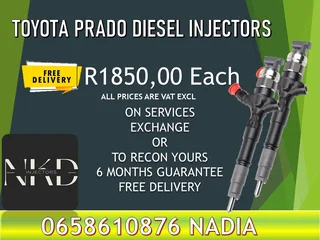 Toyota Prado Diesel Injectors For Sale Or Recon With Warranty