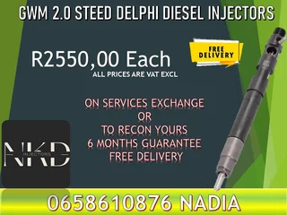 Gwm Steed 2.0 Diesel Injectors For Sale Or Recon With Warranty