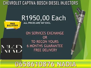 Chevrolet Captiva diesel injectors for sale on exchange or recon