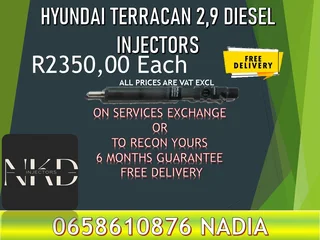 Hyundai 2.9 diesel injectors for sale on exchange or recon