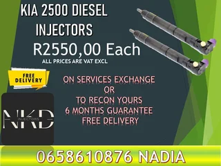 KIA 2500 diesel injectors for sale on exchange or recon