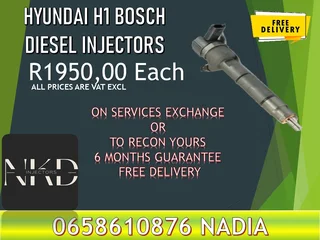 Hyundai H1 Bosch diesel injectors for sale on exchange or recon