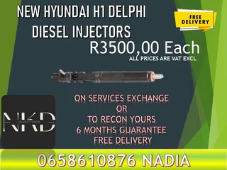 Hyundai H1 Delphi injectors for sale - brand new