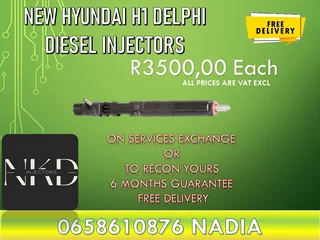 New Hyundai H1 Delphi diesel injectors for sale
