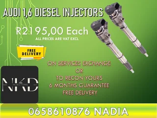 Audi 1.6 diesel injectors for sale on exchange or recon