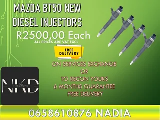 Mazda BT50 diesel injectors for sale - free delivery