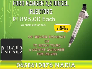 Ford Ranger 2.2 diesel injectors for sale or recon with warranty