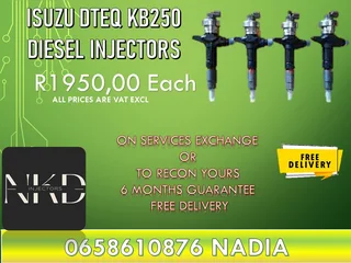 Isuzu Dteq diesel injectors for sale or recon