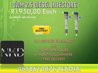 Gwm 2.5 Diesel Injectors For Sale Or Recon