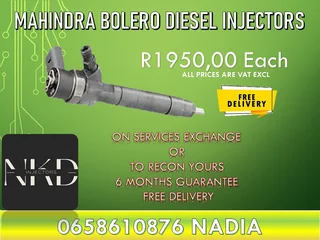 Mahindra Bolero diesel injectors for sale or recon