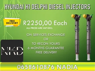 Hyundai H1 diesel injectors for sale on exchange or recon