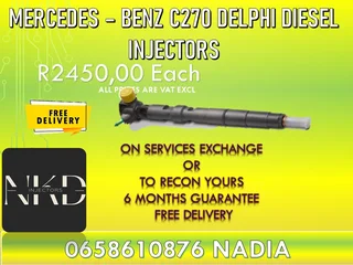 Mercedes C270 diesel injectors for sale or recon with washers and test reports