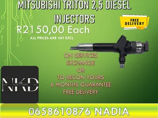Mitsubishi Triton diesel injectors for sale on exchange or recon