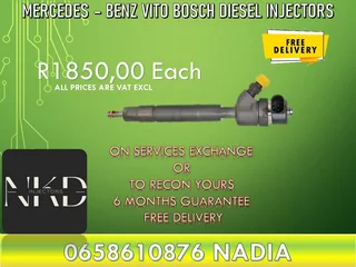 Mercedes Vito diesel injectors for sale on exchange or recon