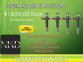 Toyota 3.0 diesel injectors for sale on exchange or recon