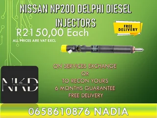 Nissan NP200 1.5 Diesel injectors for sale or recon