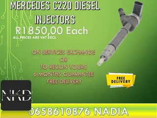 Mercedes C220 diesel injectors for sale on exchange or refurbish