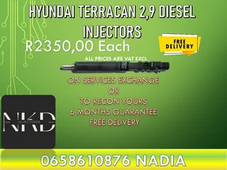 Hyundai Terracan diesel injectors for sale or recon with guarantee