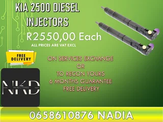 Kia 2500 Diesel Injectors For Sale Or Recon