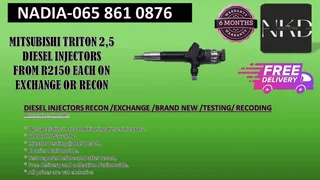 Mitsubish Itriton 2.5 Diesel Injectors For Sale On Exchange Or To Recon With Warranty