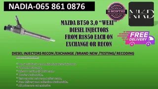 Mazda Bt50 Diesel Injectors For Sale On Exchange Or To Recon With Warranty