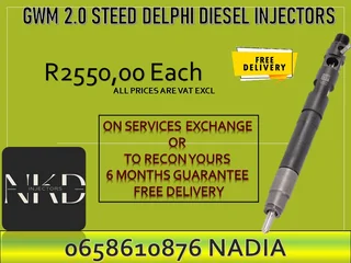 Gwm Steed 2.0 Diesel Injectors For Sale Or Recon With 6 Months Warranty