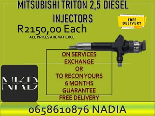 Mitsubishi Triton diesel injectors for sale or recon - test reports and copper washers