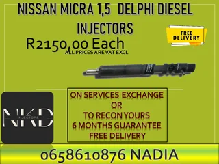 Nissan Micra diesel injectors for sale on exchange or recon