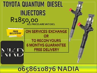 Quantum diesel injectors for sale or recon with 6 months warranty