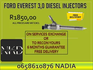 Ford Everest diesel injectors for sale or recon with warranty