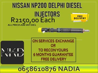 Nissan NpP200 injectors for sale or recon with 6 months warranty