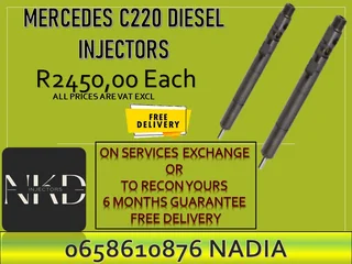 Mercedes C220 diesel injectors for sale or recon