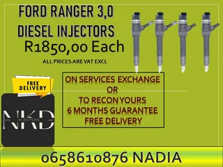 Ford Ranger 3.0 diesel injectors for sale or recon with warranty and test reports