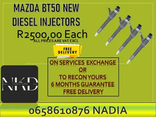 New Mazda BT50 diesel injectors for sale