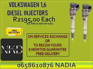 Volkswagen 1.6 diesel injectors for sale on exchange or recon