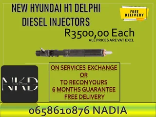 Hyundai H1 2.5 Diesel injctors for sale.