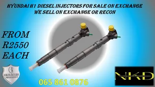 Hyundai H1 diesel injectors for sale on exchange or recon new also available
