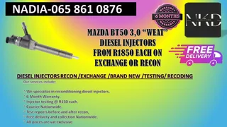 Mazda Bt50 Diesel Injectors For Sale On Exchange Or To Recon With Warranty