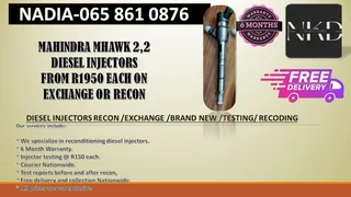 Mahindra Mhawk 2.2 Diesel Injectors For Sale On Exchange Or To Recon With Warranty