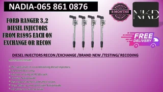 Ford Ranger 3.2 Diesel Injectors For Sale On Exchange With 6 Months Warranty