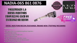Volkswagen 1.6 Diesel Injectors For Sale On Exchange Or To Recon With Warranty