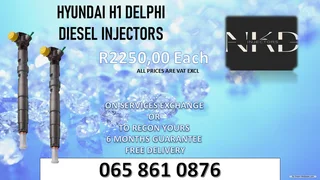 Hyundai H1 Diesel Injectors For Sale Or To Recon