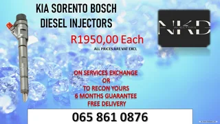 Kia Sorento Diesel Injectors For Sale Or To Recon