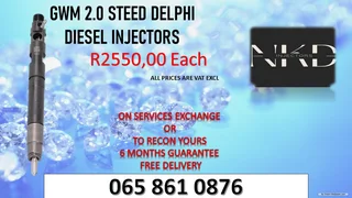 Gwm 2.0 Steed Diesel Injectors For Sale On Exchange Or To Recon With Warranty