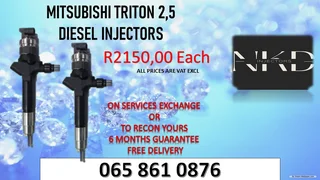 Mitsubishi Triton 2.5 Diesel Injectors For Sale On Exchange Or To Recon With Warranty