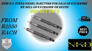 GWM STEED DIESEL INJECTORS FOR SALE OR RECON WITH 6 MONTHS WARRANTY