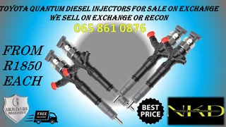 Toyota Quantum diesel injectors for sale or recon