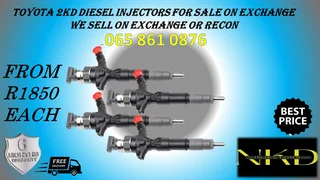Toyota 2kd Diesel Injectors For Sale On Exchange Or Recon